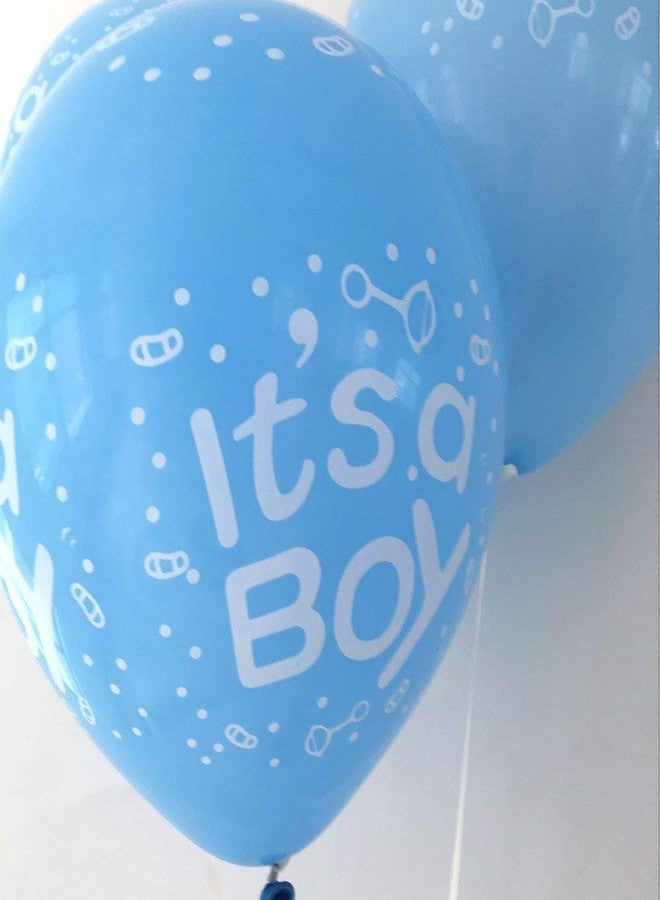 AMFIN® Pink & Blue Baby Shower Balloons with Curling Ribbon/Its A Boy and Its A Girl Combo for Welcome Baby Party Decoration (Pack of 30) - Image 5